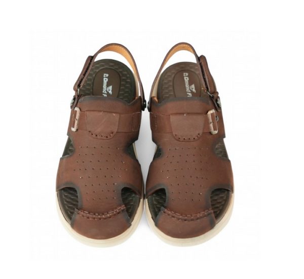 DP-14 Leather Sandal (Chocolate) - Image 3