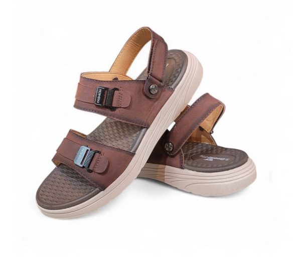 DP-10 Leather Sandal (Chocolate) - Image 3