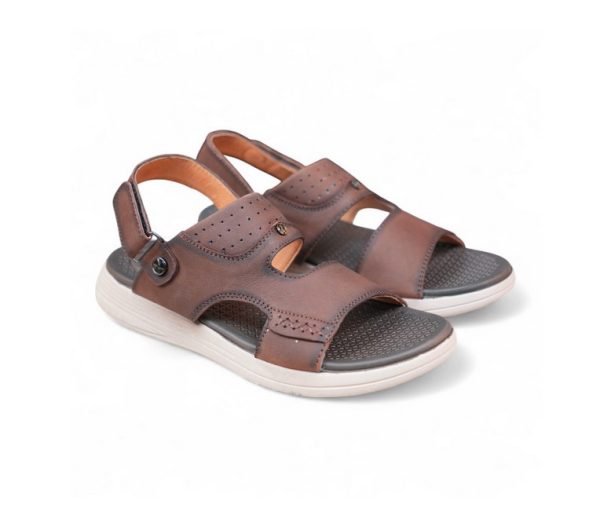 DP-11 Leather Sandal (Chocolate) - Image 2