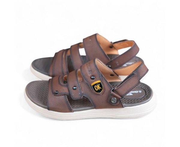 DP-12 Leather Sandal (Chocolate) - Image 2