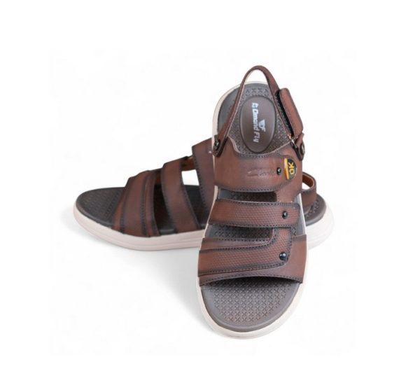 DP-12 Leather Sandal (Chocolate) - Image 3