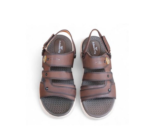 DP-12 Leather Sandal (Chocolate) - Image 4