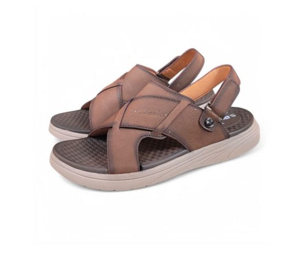 DP-7 Leather Sandal (Chocolate) - Image 2