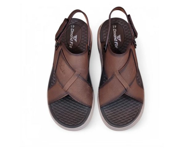 DP-7 Leather Sandal (Chocolate) - Image 3